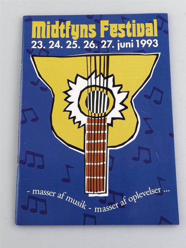 Program fra Midtfyns Festival, 1990. 1991, 1992, 1993